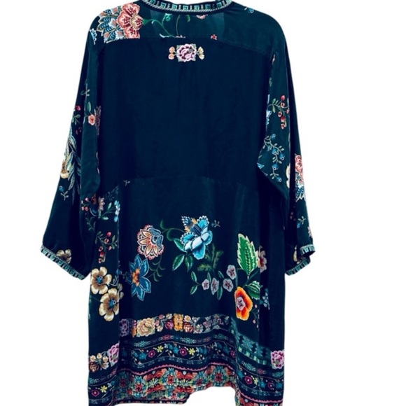Johnny Was Mabel silk embroidered tunic dress NWT RARE - Picture 5 of 13